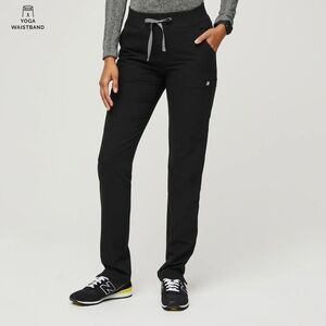 NEW FIGS BLACK YOLA 2.0 SCRUB PANTS